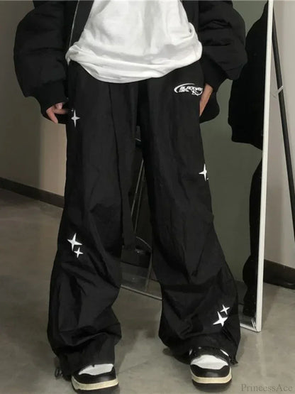Cyber Y2K Parachute Baggy Pants