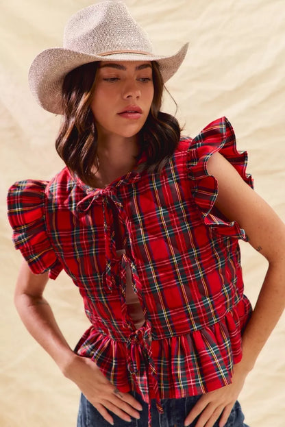 Holly Plaid Vest