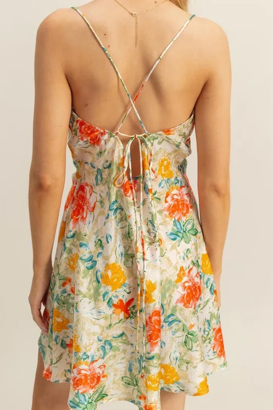 Gardenia Satin Mini Dress