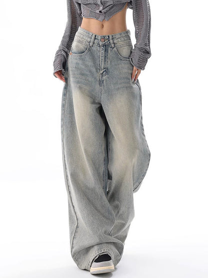 Vintage Light Wash High Rise Boyfriend Jeans