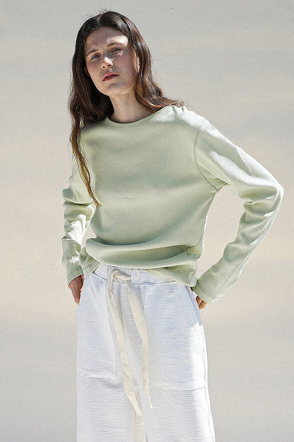 Classic Round Neck Knit Top