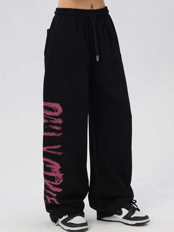 Street Lettering Printed Sweatpants