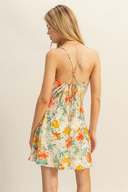 Gardenia Satin Mini Dress