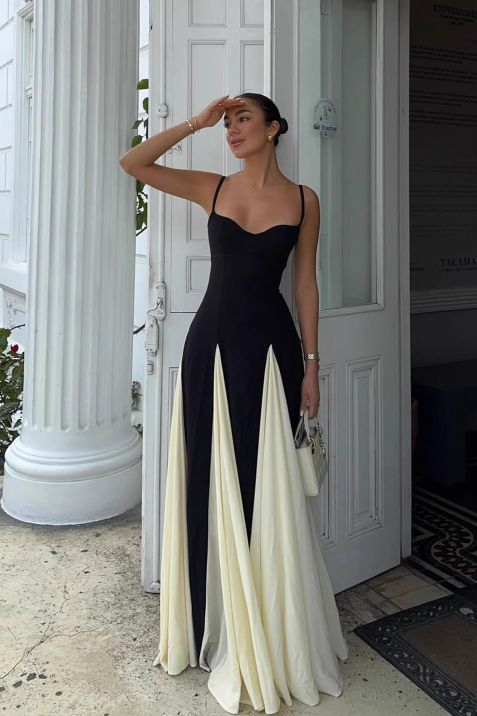 | Colorblock Maxi Dress
