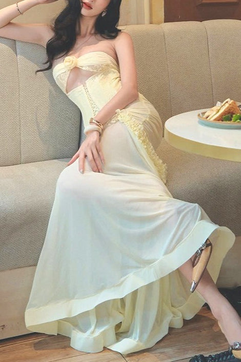 Solid Color High Waist Bodycon Dress