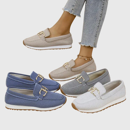 The Susana — Comfort Loafers with Gold Detail