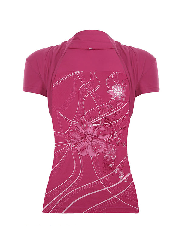 Floral Print Short Sleeve Tee