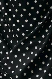Polka Dot Strapless Ruched Waist Side Pocket A-Line Maxi Dress