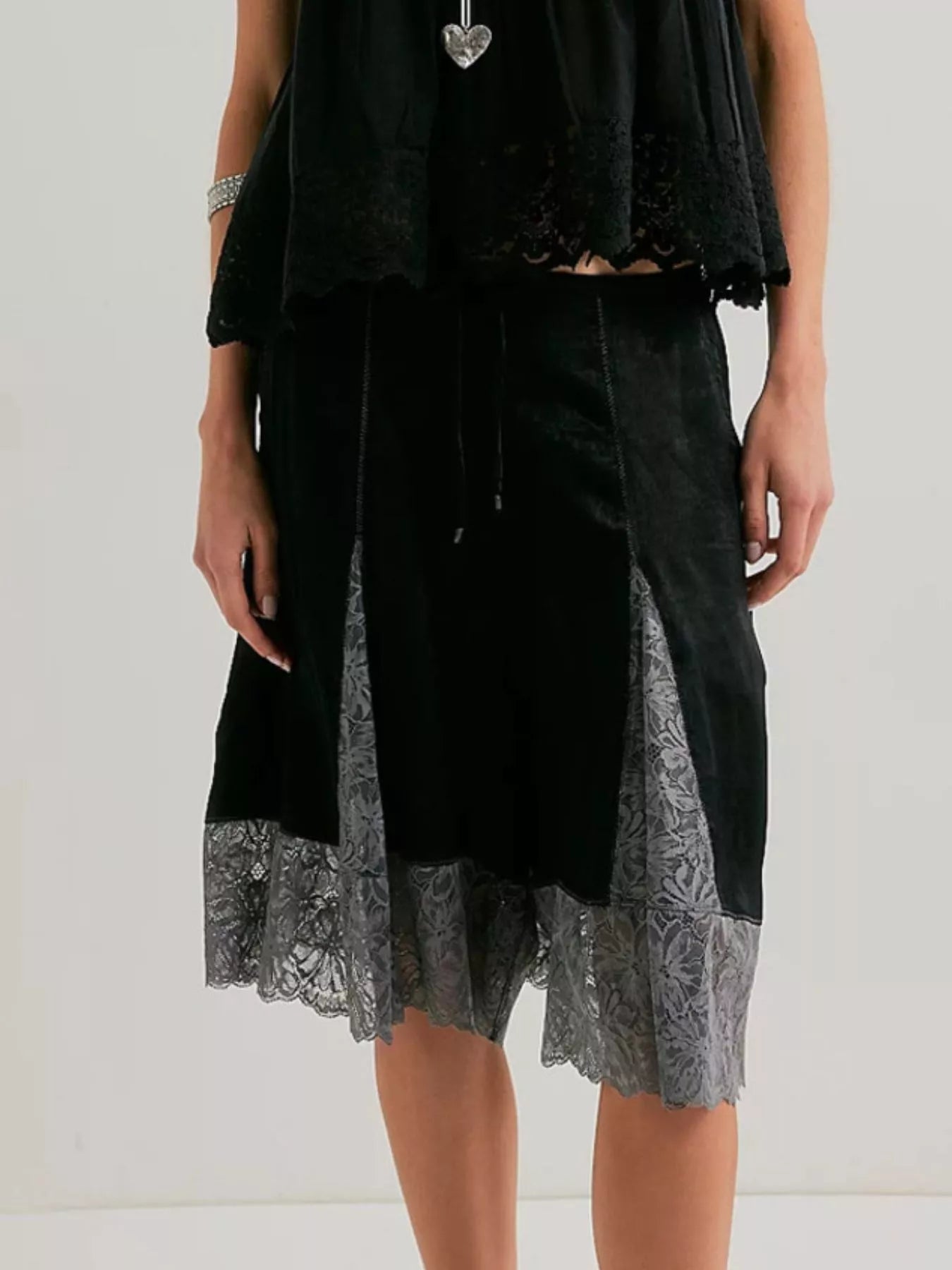 Teddi Drawstring Lace Shorts