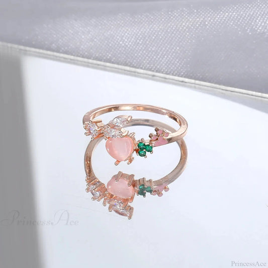 Dark Animal Butterfly Zircon Star Ring