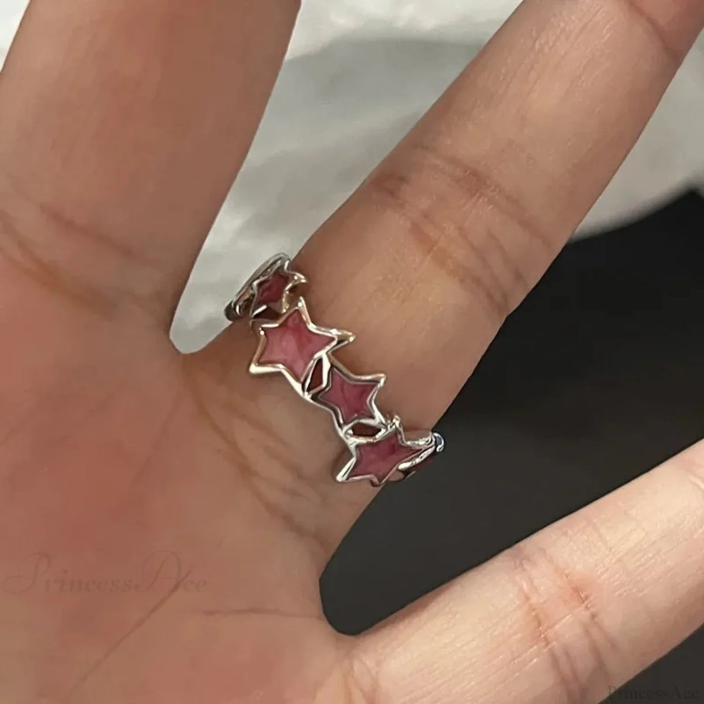 Dark Crystal Ebony Spider Ring