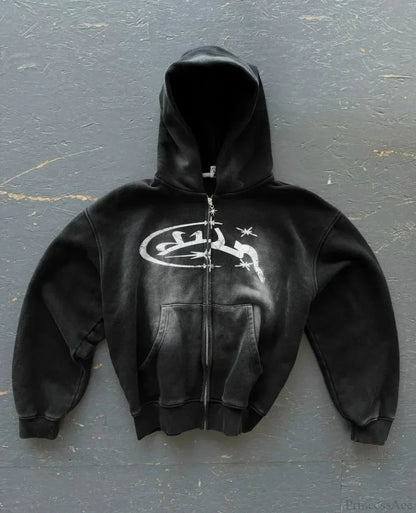Dark Pink Cleansing Zip Hoodie