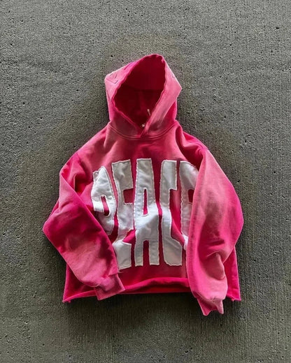 Dark Zipper Joined Vintage Hoodie