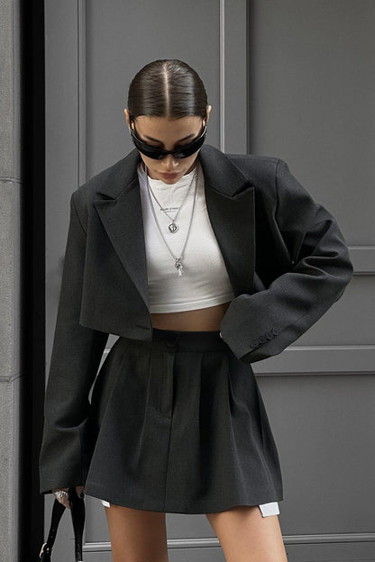 | Mini Skirt and Blazer Set