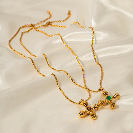 Aurelius Gold Cross Necklace