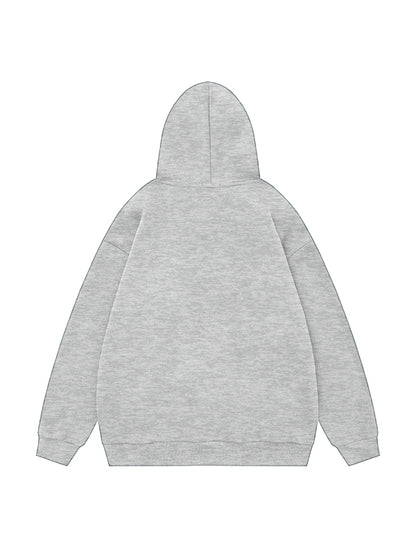 Vintage Star Print Oversized Hoodie