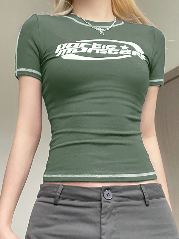 Stitched Short Sleeve Logo Graphic Tee