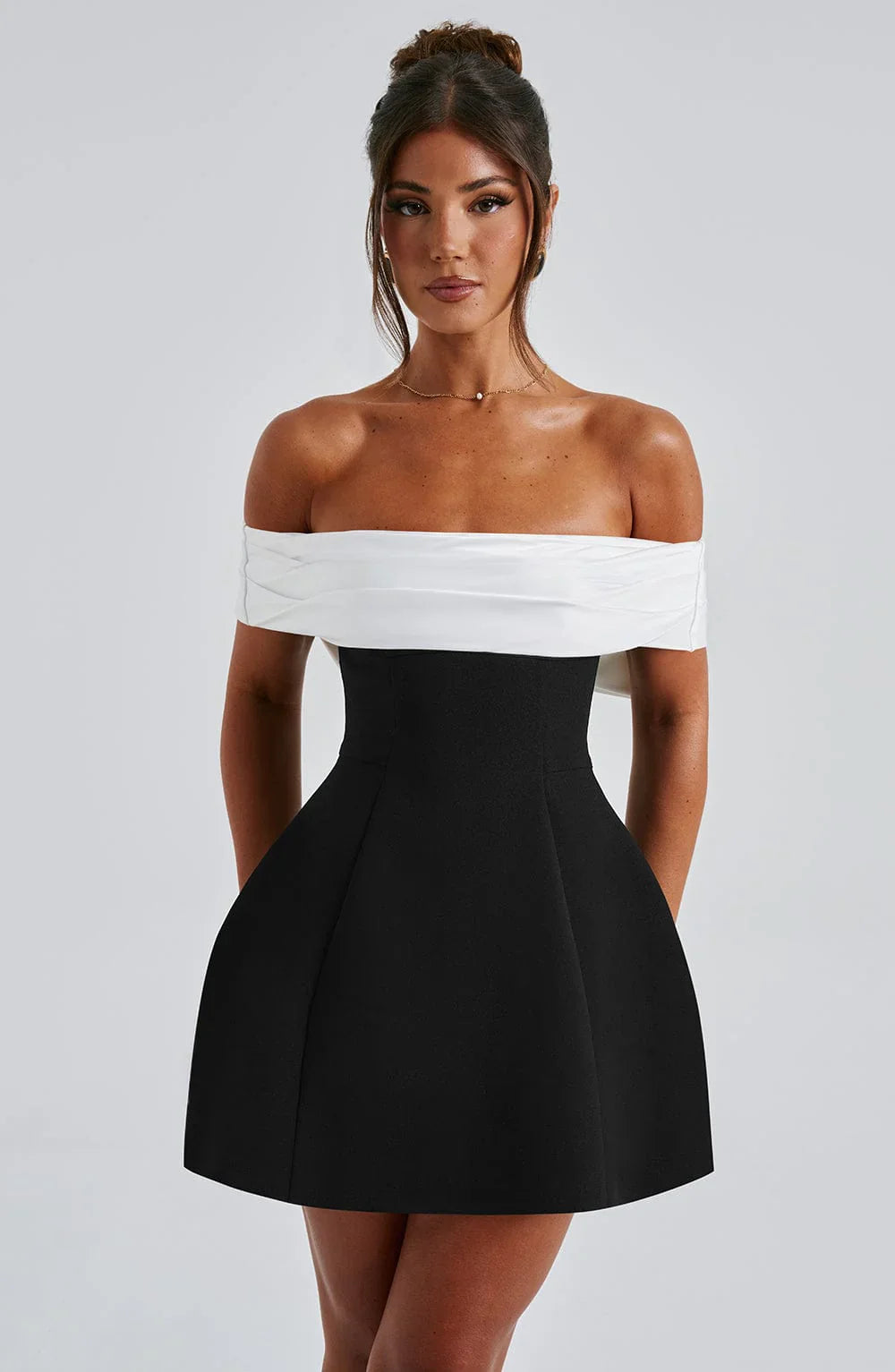 Elegant Chic Off-Shoulder  Mini Dress