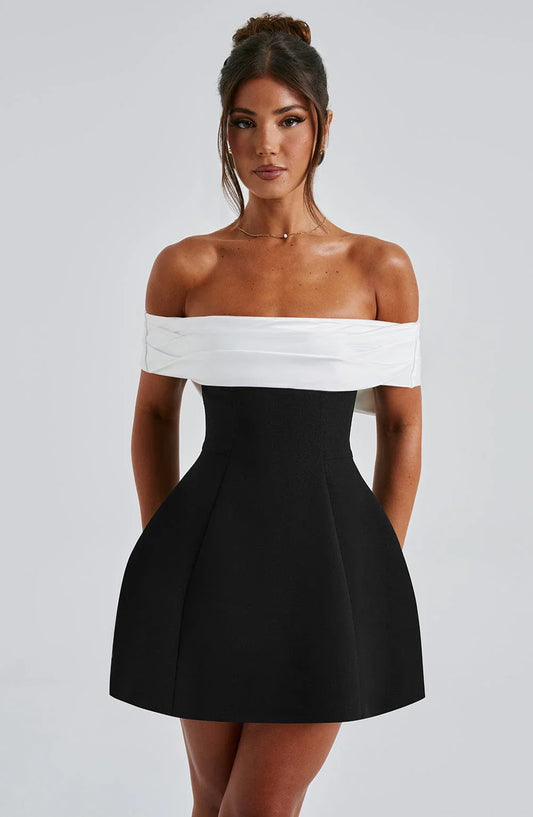 Elegant Chic Off-Shoulder  Mini Dress