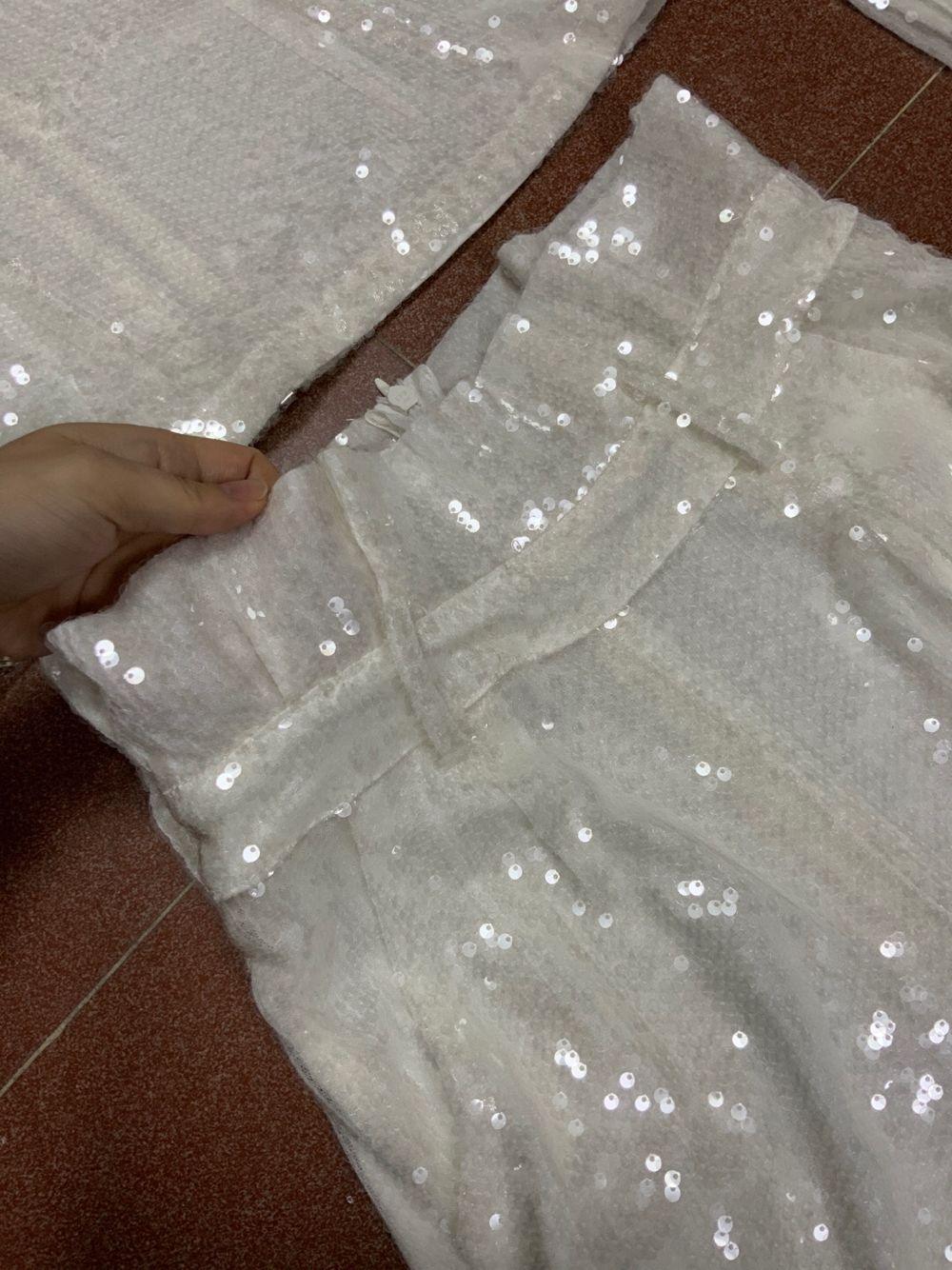 KittenAlarm - Diahann One Shoulder Sleeve Top Pants Set
