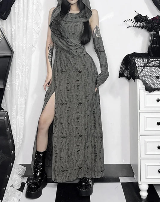 Digital Cloaked Trendy Maxi Dress
