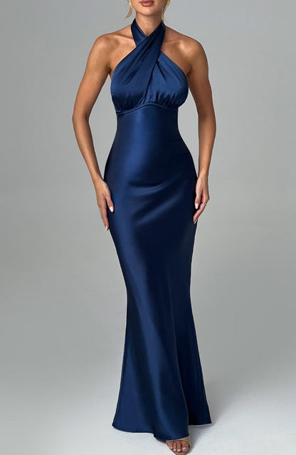 Halter Backless Maxi Dress