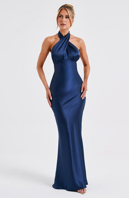 Halter Backless Maxi Dress