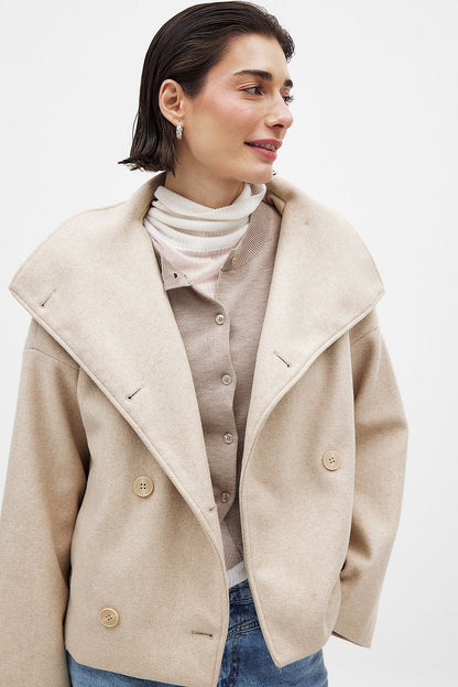 Clara Short Wool Coat