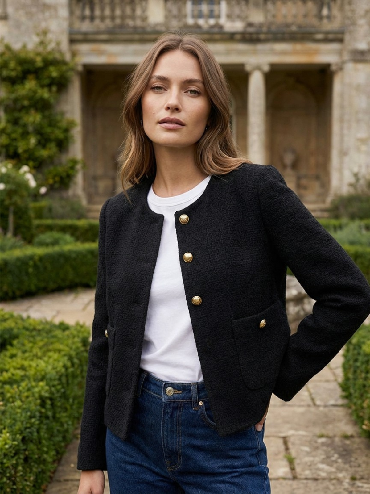 Oldmoney Aesthetics Tweed Blazer