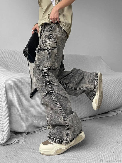 Dull Gothic Loose Cargo Pant
