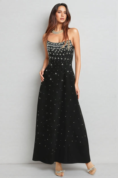 Evrona Bustier Diamonds Maxi Dress