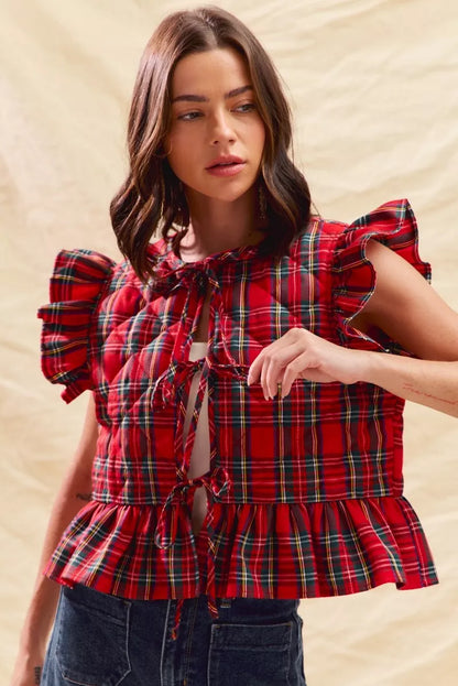 Holly Plaid Vest