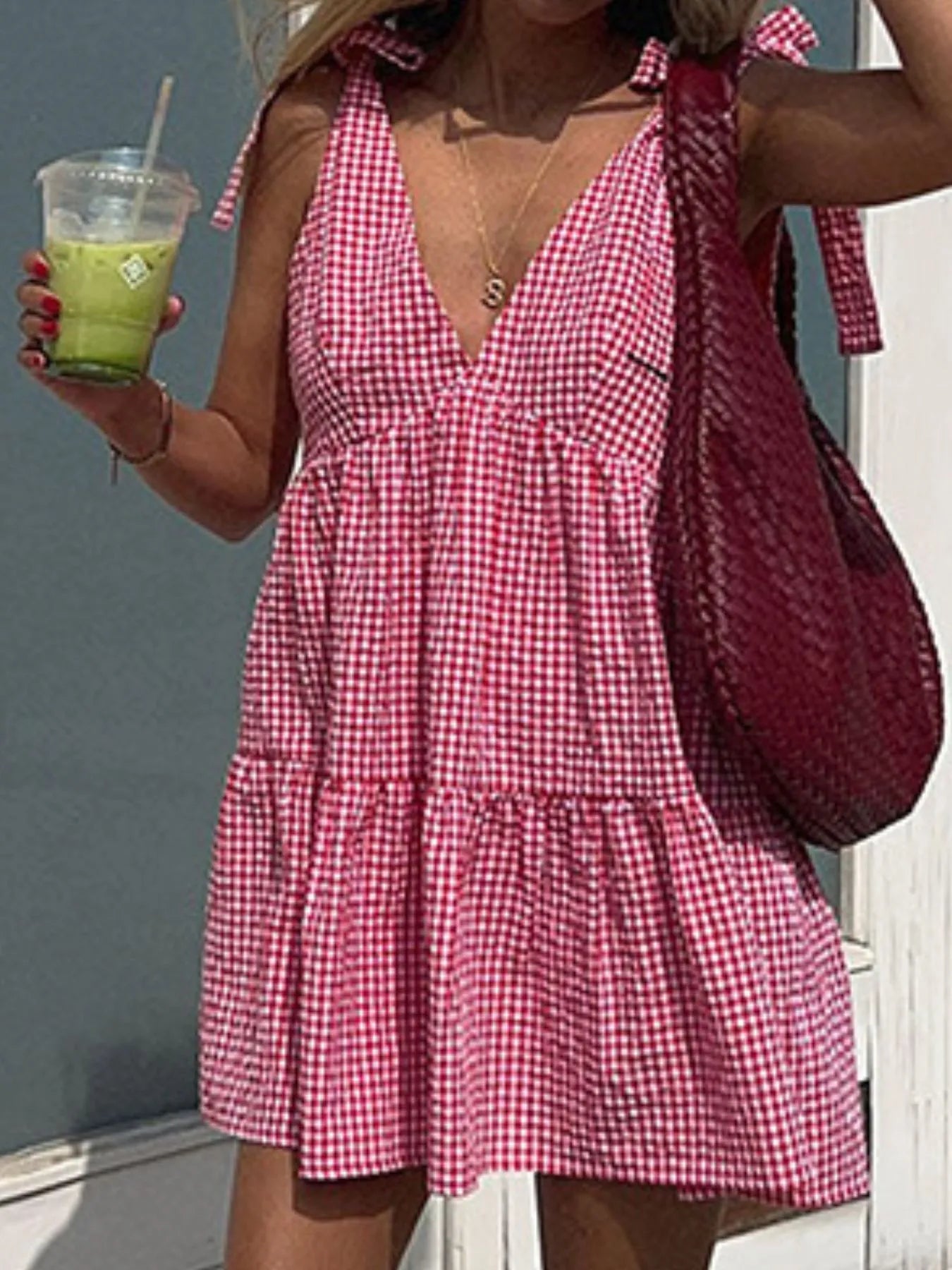 Gingham Mini Dress