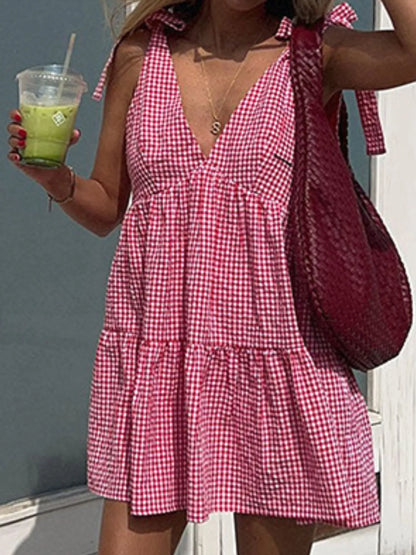 Gingham Mini Dress