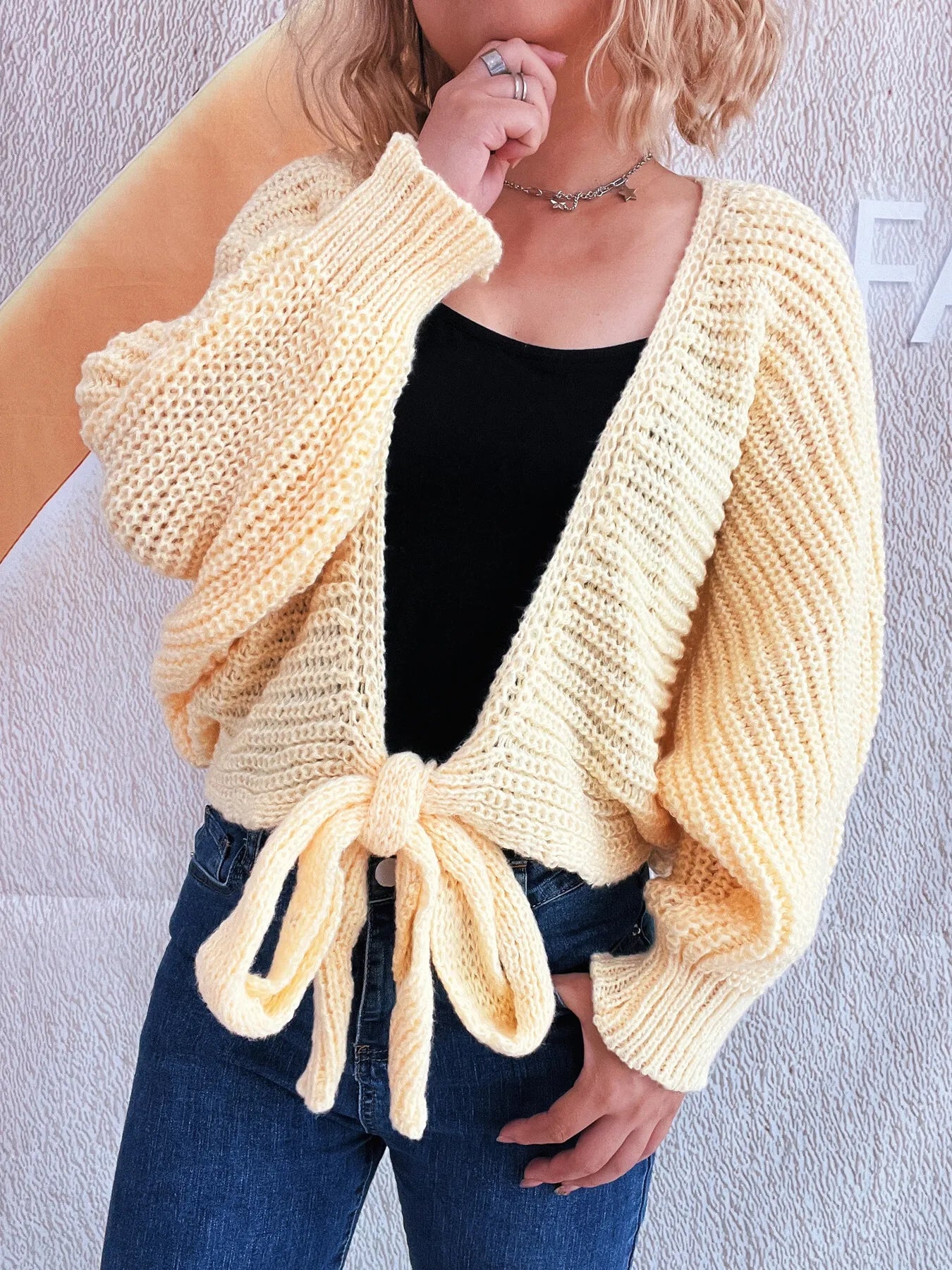 Tahata Open Sweater