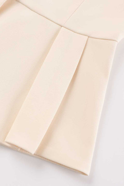 Asymmetric Two Piece Cropped Blazer Skirt Set
