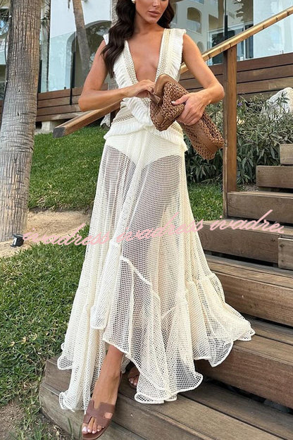 Sexy Deep V Hollow Backless Strappy One-piece Bikini Swimsuit