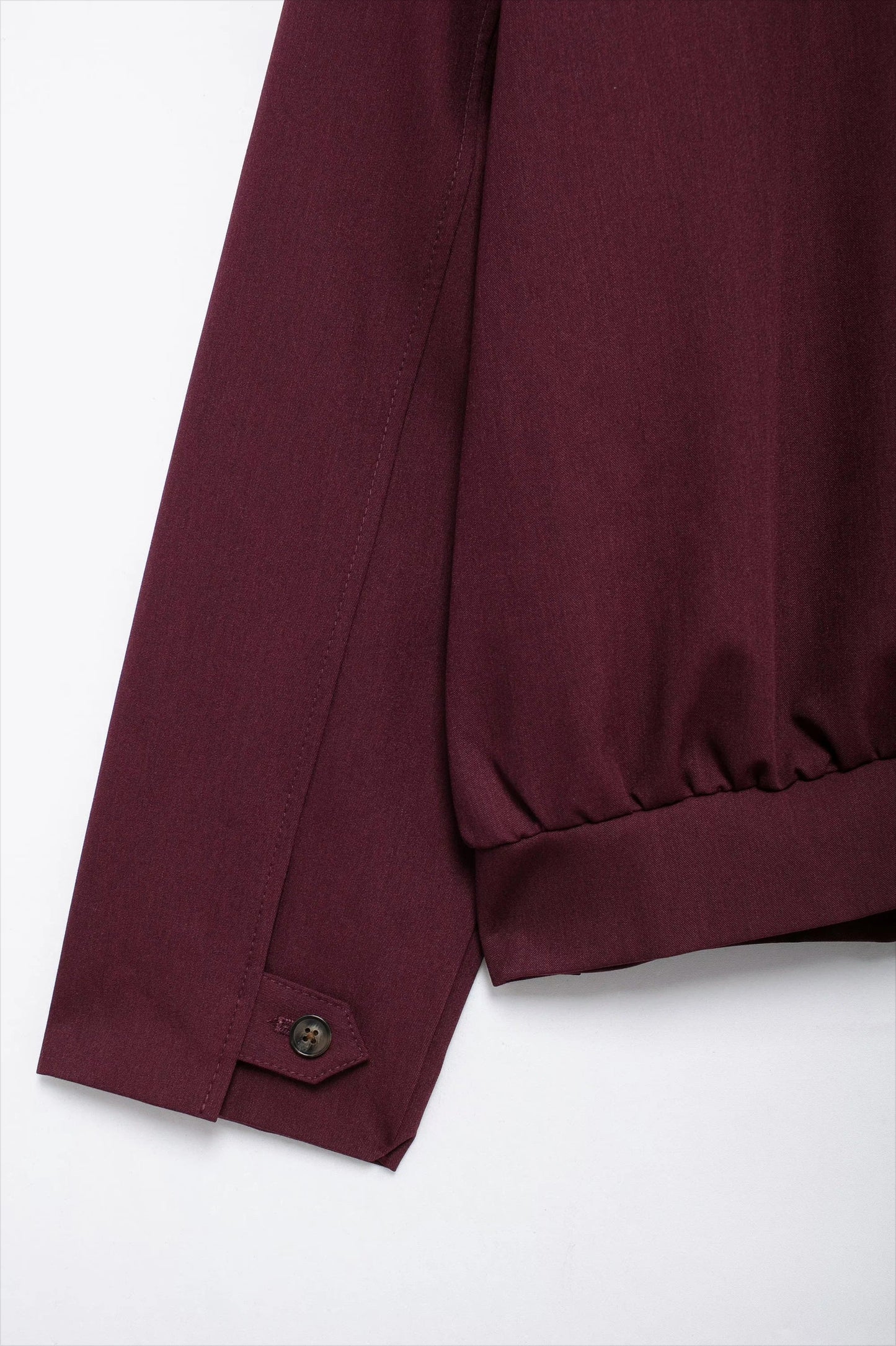 Burgundy Casual Zip Jacket