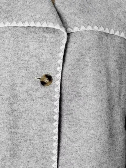 Grey Stitched Jacket