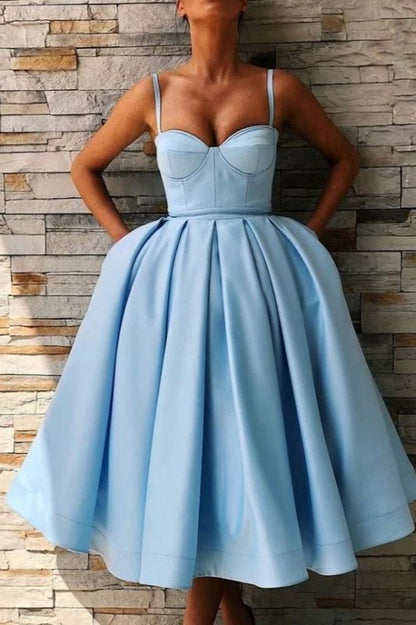 High-End Tulle Ball Gown Spaghetti Strap Party Dress