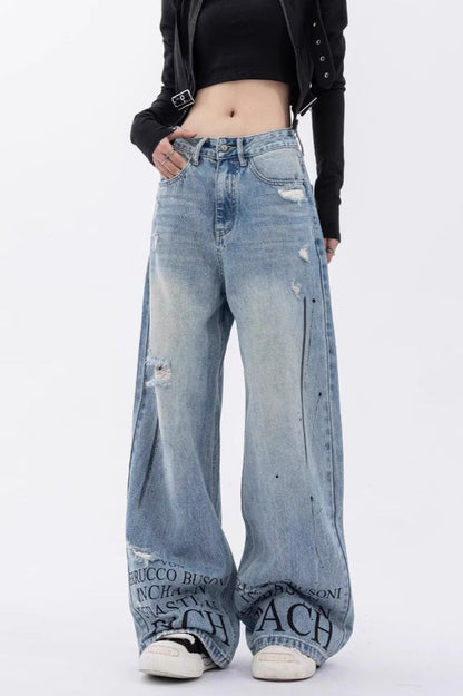 High Street Design Detail Jeans