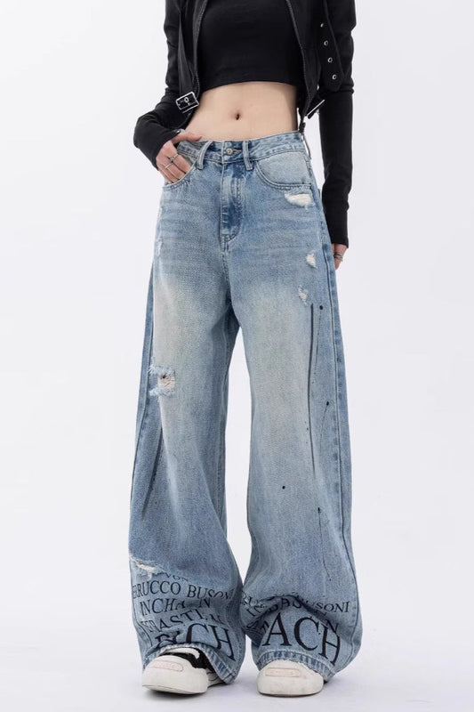 High Street Design Detail Jeans