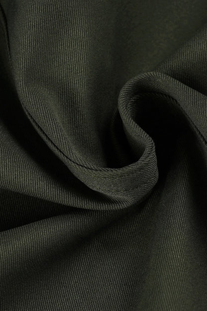 Army Green Fleece Zip Coat