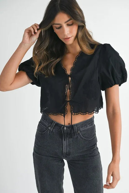 Elise Embroidered Top