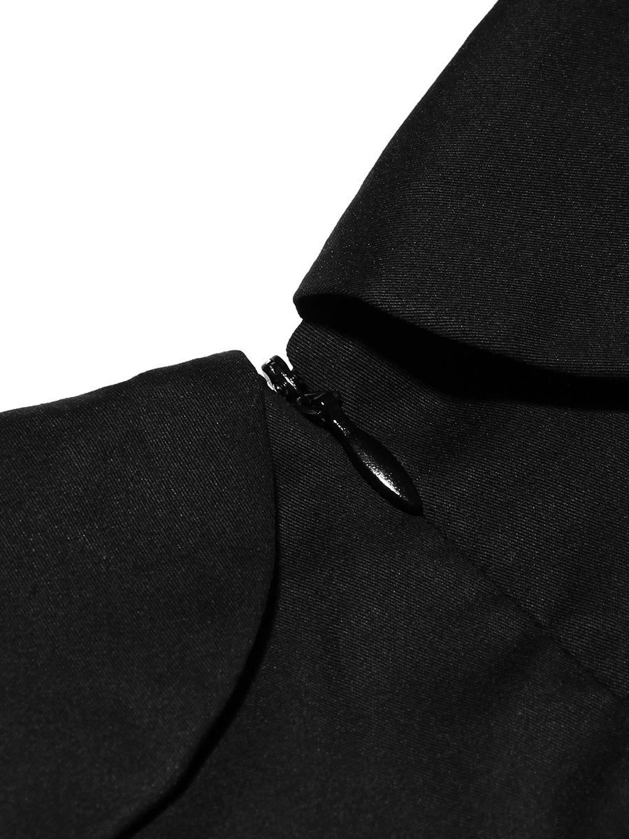 Little Black Dress Spaghetti Straps Flared Birthday Party Mini Dresses