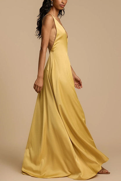 | Satin Slip Maxi Dress