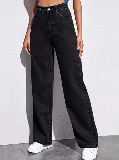 Slim Straight Versatile Boyfriend Jeans