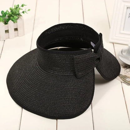 The Soleil — Foldable Straw Visor Hat