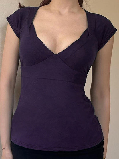 Strappy Bow Short Sleeve Tee