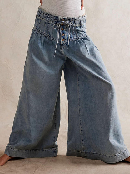 Super Baggy Pleated Jeans